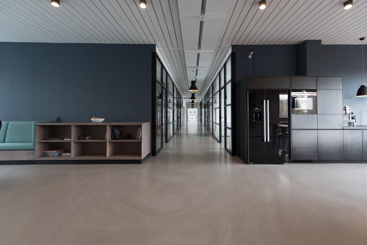 Bright Scandinavian studio interior with designers